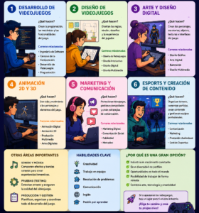 Qué estudiar si me gustan los videojuegos